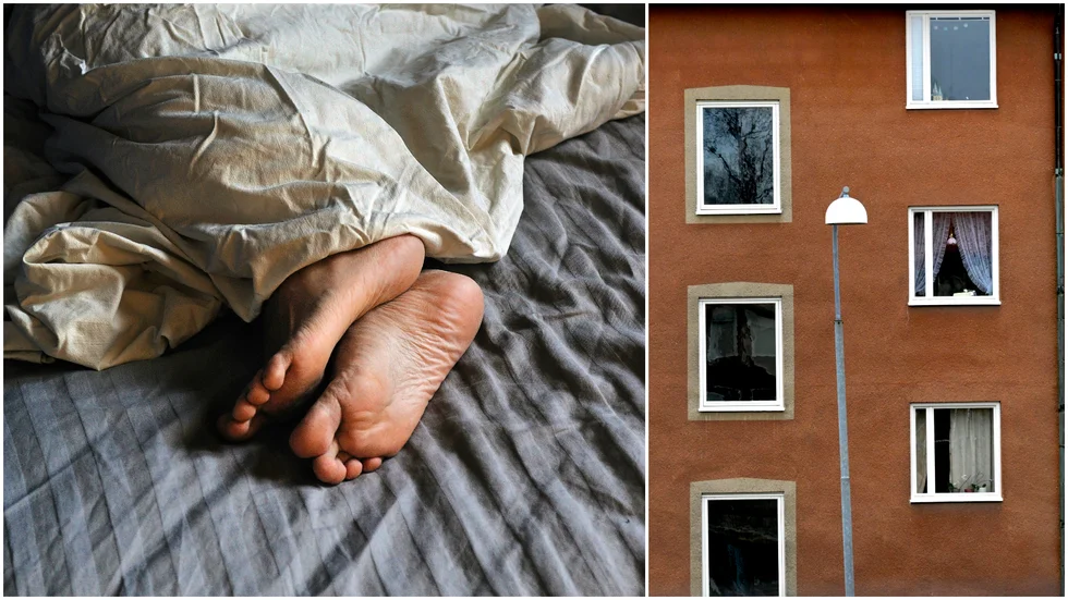 Den sovande mannen antas ha tagit fel på lägenheter då han blivit trött och lagt sig. (Bilderna är tagna i andra sammanhang)