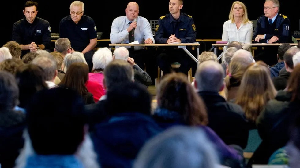 Medborgarmöte. Civilsamhället mötte det offentliga i Skäggetorpsskolans aula.
