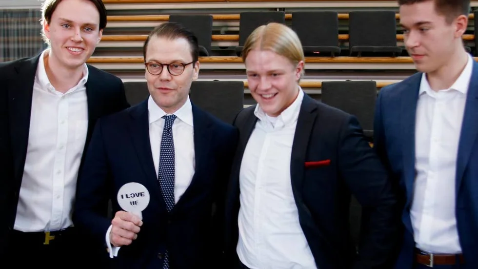 Nära, nära, men ingen rådde på mästarna från Malmö i årets SM för unga företagare. Inte ens prins Daniels pepp räckte...