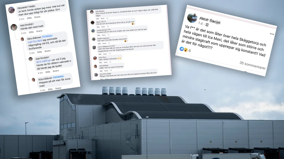 Flera Linköpingsbor delade med sig av sina upplevelser av ljudet från mejeriet på Facebook.
