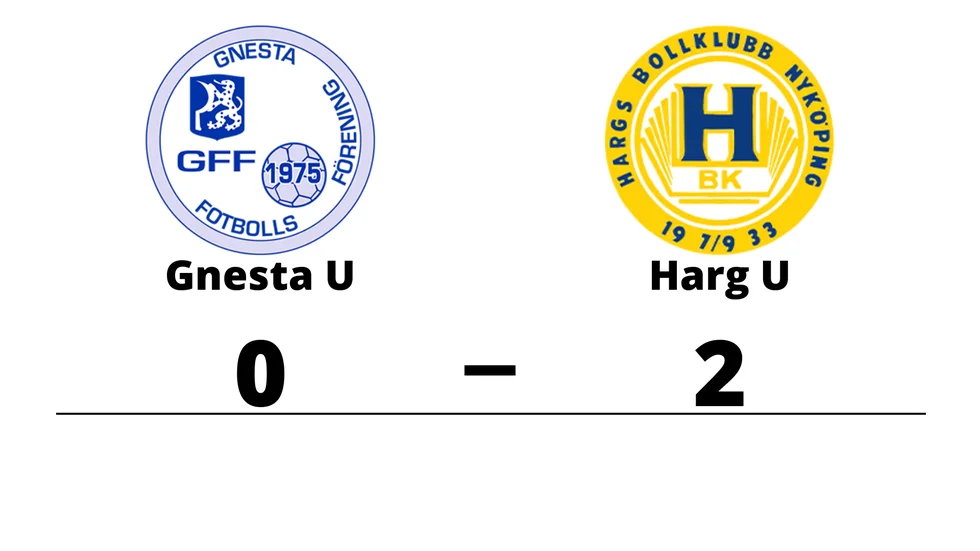 Gnesta FF U förlorade mot Hargs BK U