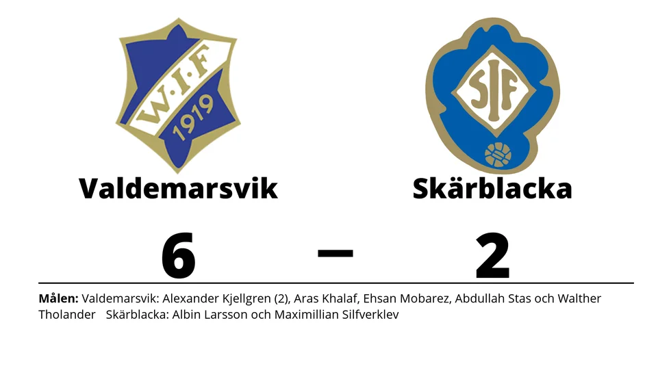 Valdemarsviks IF vann mot Skärblacka IF