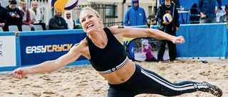 Camilla Nilsson underhöll på torget