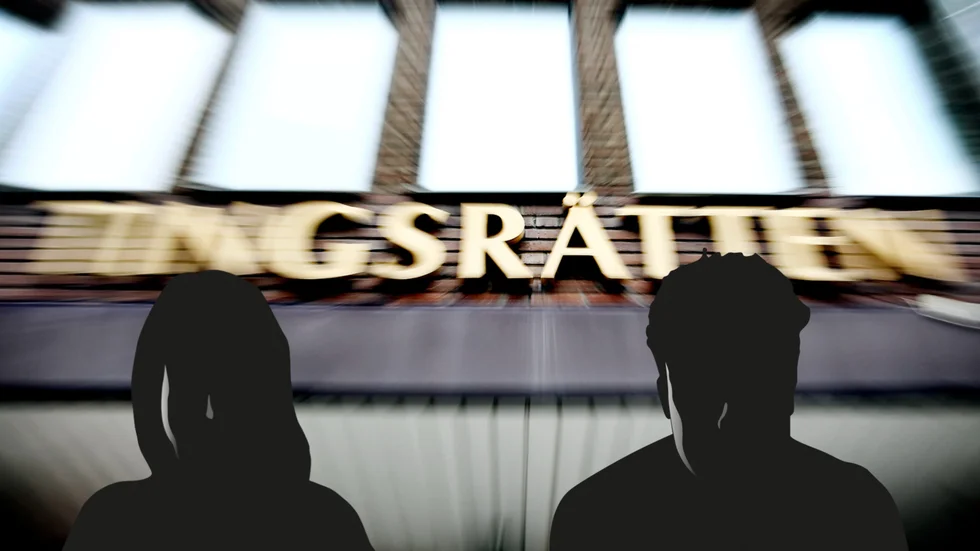 En man och en kvinna döms för olaga frihetsberövande samt misshandel. Kvinnan döms för grov misshandel. Silhuetterna på bilden är redaktionell grafik och föreställer inte de dömda personerna.