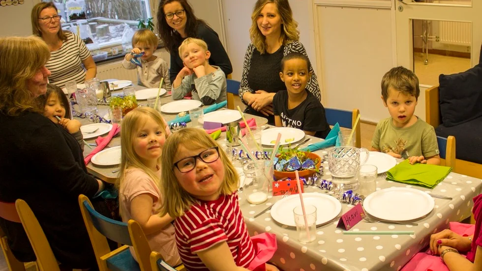 I februari firades finalplatsen i Arla Guldko med flott trerätterslunch på Stavstugans förskola till barnens stora förtjusning.