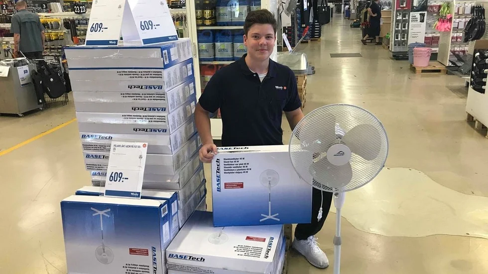 Anton Berg, butiksanställd på NA Svensson.