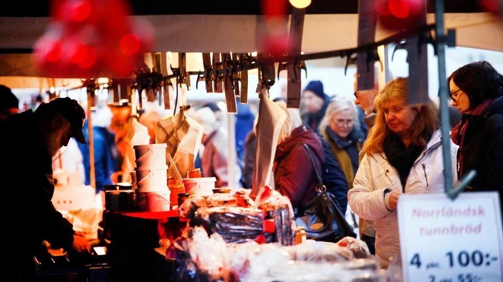 Julmarknad i Malmköping 2014.