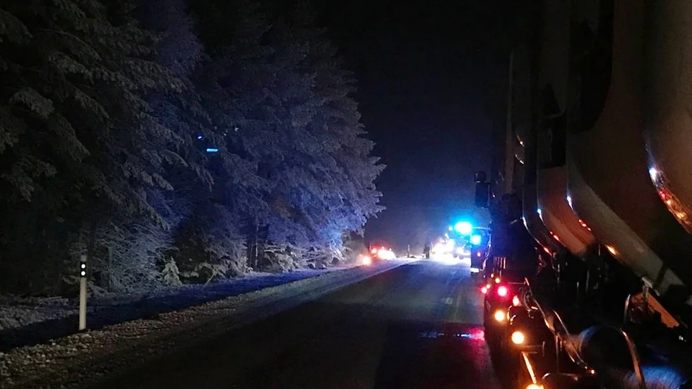En singelolycka inträffade mellan Katrineholm och Bie under tidiga måndagskvällen.