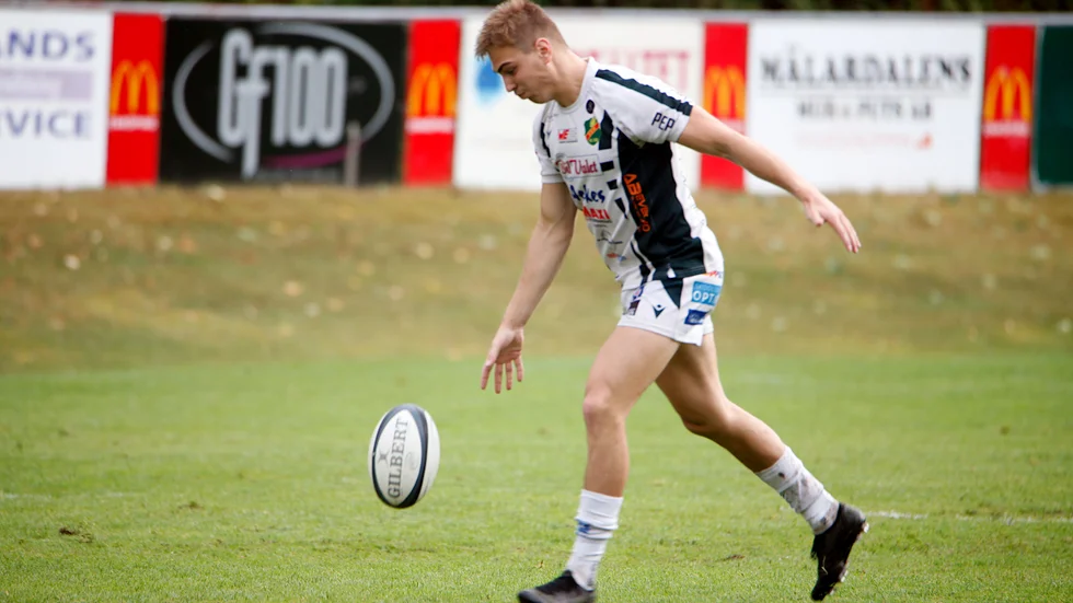 Hannes Nylén, ERK, svarade för åtta av 18 poäng när Sverige besegrade Litauen i den fjärde matchen i Rugby Europe Men´s Trophys femtonmanna.