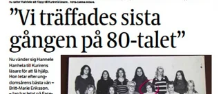 Sökt vän har inte stått att finna