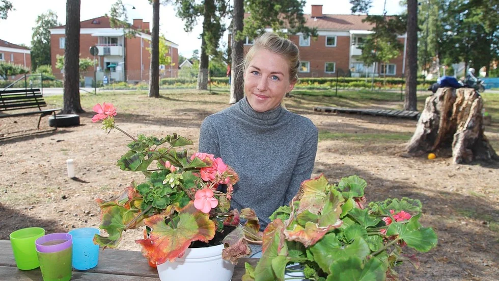 Det är inte ofta som aktiva Angelica Karlsson sitter still, men ett avbrott i jobbet med barnen kunde hon ta.