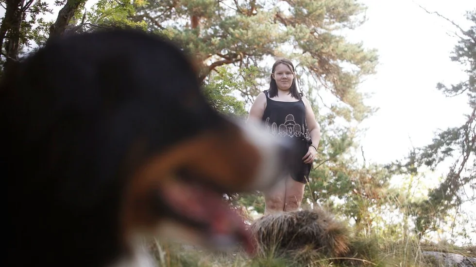 I framtiden vill Hanna jobba med hundar, för de får henne att må bra.