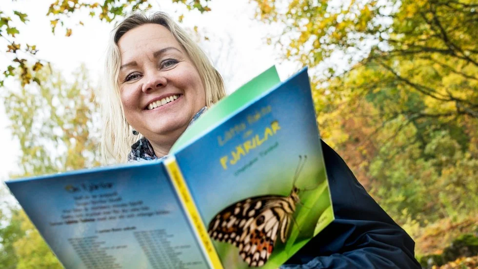 Projektansvarige läraren, Nina Haglund, har genom projektet "Fjärilars och insekters liv" fått chansen att ta sina elever till Stockholm.