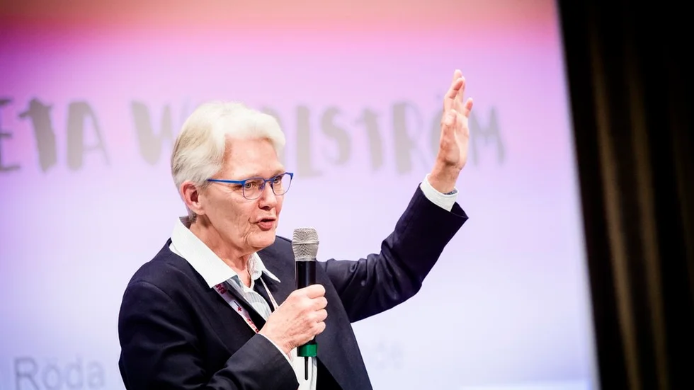 "Jag kan tänka mig att den här trenden i det ökade medlemsantalet hänger samman med att det är så mycket spänningar i samhället just nu", sa Margareta Wahlström under helgen då Röda Korsets medlemmar träffades i Nyköping.