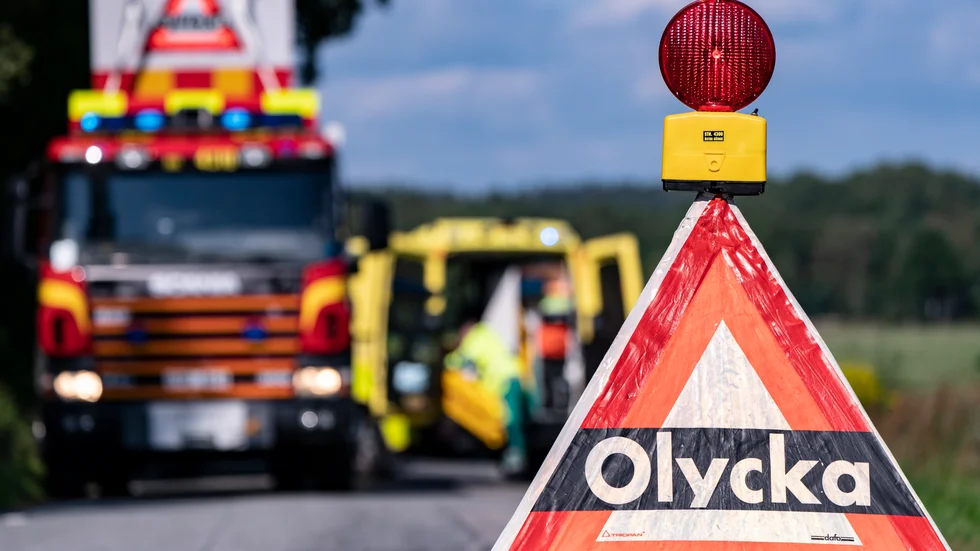 En lastbil och en personbil kolliderade på väg 69 strax norr om Falun under onsdagseftermiddagen. Arkivbild.