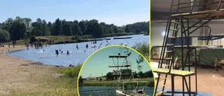 Hopptorn på väg tillbaka till Vilstabadet – sju meter lägre än det gamla: "Hoppas det ska vara på plats innan säsongen är över"