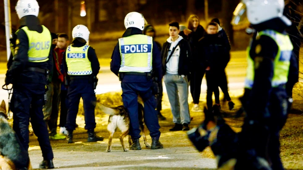 Det blev oroligt när Jimmie Åkesson besökte Eskilstuna nyligen.