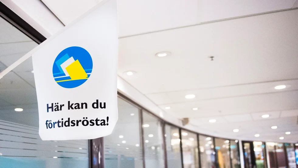 Det är möjligt att förtidsrösta i hela Sverige under perioden 24/8-11/9.