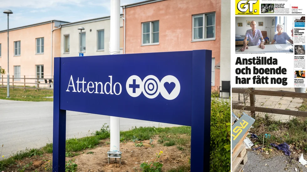 Många har hört av sig och har velat berätta om sin upplevelse av Attendo efter GT:s artiklar tidigare i veckan. Bilder på utomhusmiljön har skickats. "Detta är det första man möts av. Inte det roligaste. Ser ut som en soptipp".  