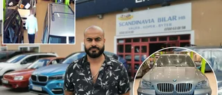 Välklädd bedragare på stöldturné – försvann med Eskilstunafirmans lyxsuv: "Det är helt sjukt"