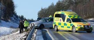 Flera olyckor på E4 efter blixthalka