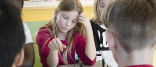 Fjärdeklassare tävlar med löpare och dam