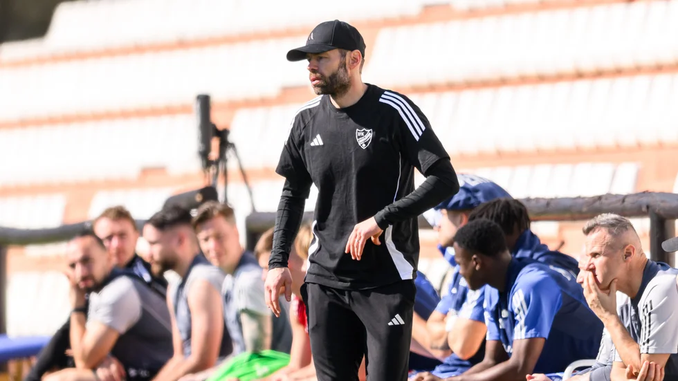 IFK Norrköpings tränare Andreas Alm under matchen mot  Seattle Sounders FC .