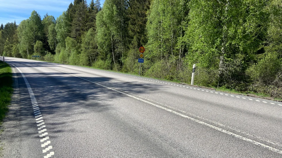 Björndammen, vid väg 55.