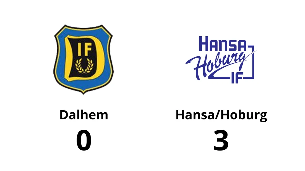Dalhem IF förlorade mot Hansa/Hoburg