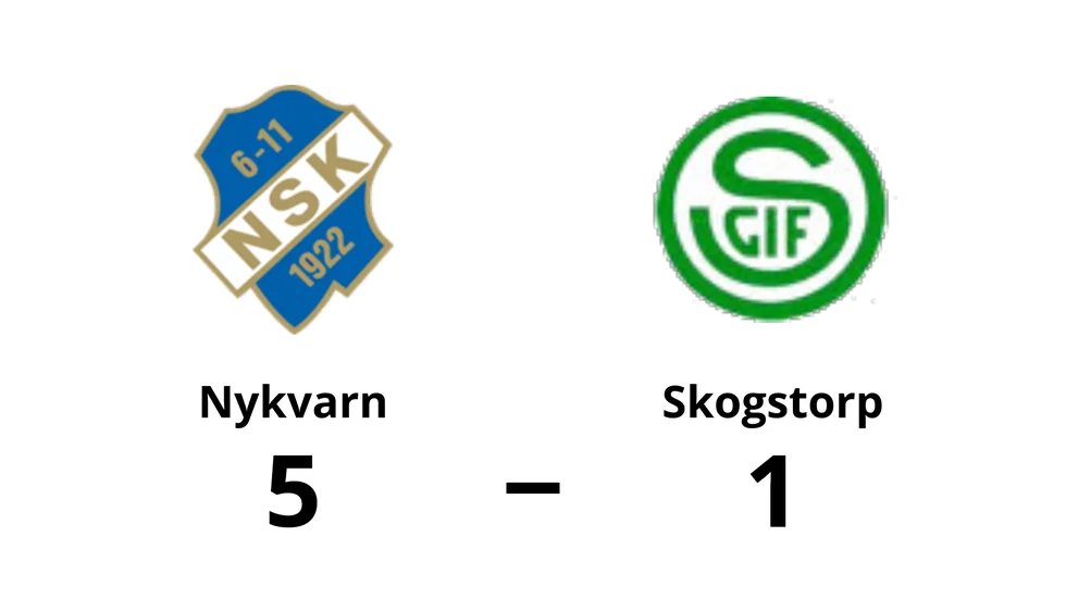 Nykvarns SK vann mot Skogstorps GoIF