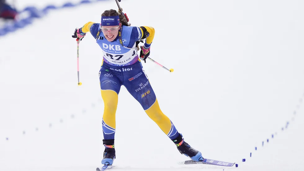 Elvira Öberg kunde inte upprepa succén från distansloppet. Arkivbild.