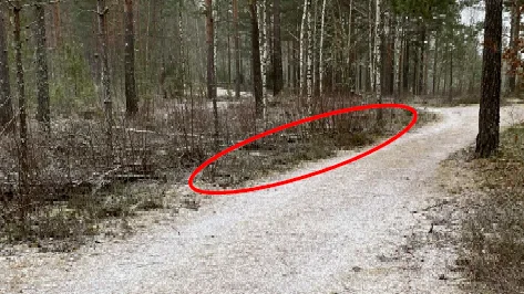 Här, nära Trekantsvägen i utkanten av Vimmerby, blev den målsägande mannen misshandlad.