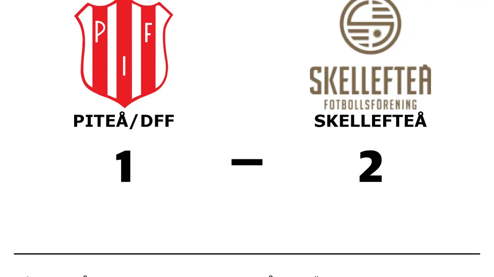 Piteå IF FF/DFF förlorade mot Skellefteå FF/Skellefteå FC