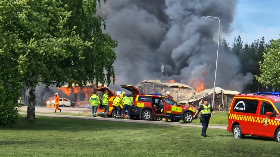 Vägkrogen E10-baren i Lansjärv brann ner under onsdagen.