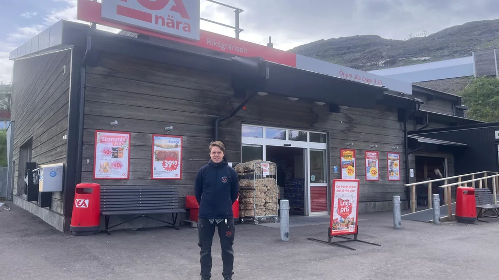 William Heikki, är ny butikschef i fjällbutiken. 