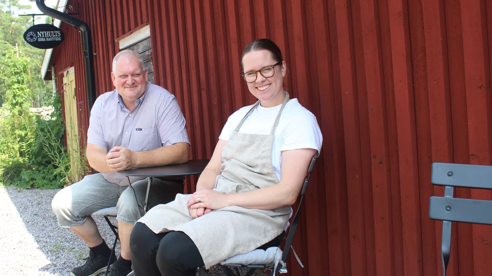 Fredrik och Lovisa Andersson har kört Nyhults goda hantverk i fem år och det har gått bättre än väntat.
