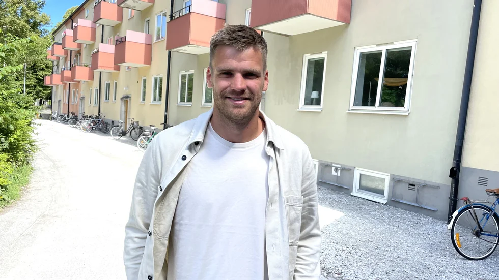 Lukas Jonsson hemma i Visby. Han har med åren blivit en mer stabil målvakt och har bland annat gjort 69 allsvenska matcher för Sirius.