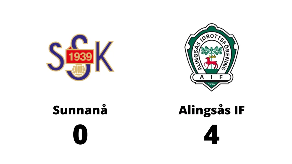 Sunnanå förlorade mot Alingsås IF