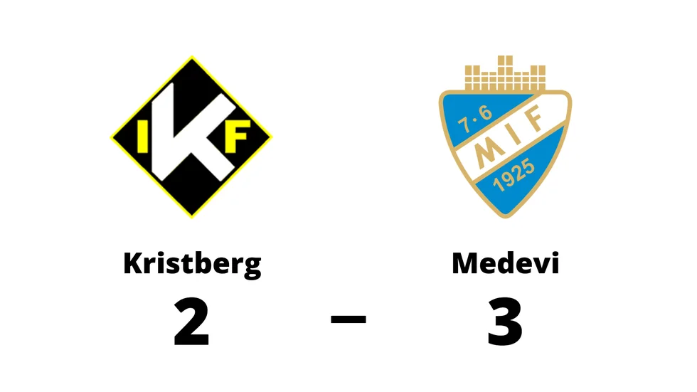 Kristbergs IF förlorade mot Medevi IF