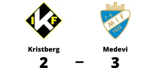 Medevi segrare borta mot Kristberg