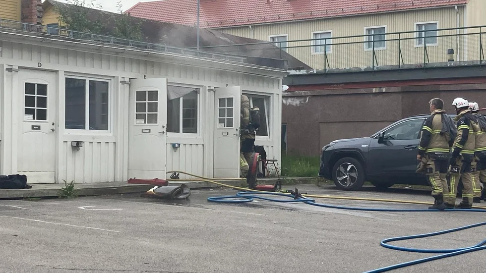 Brand i lägenhet på Trädgårdsgatan i Luleå