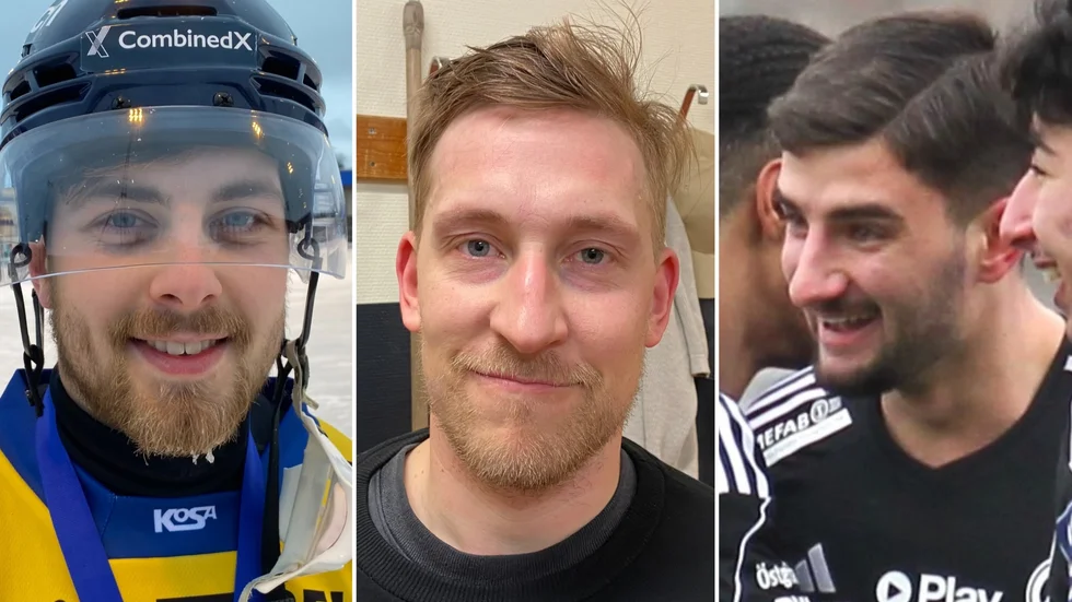 Tre herrar med avgörande insatser på sistone. Lucas Hovlunds tre assist för Boltic i bandyn, Marcus Schelins tre mål för Maif i hockeyn och Granit Hanas tre mål för Maif i fotbollen. En spännande tid är nu.