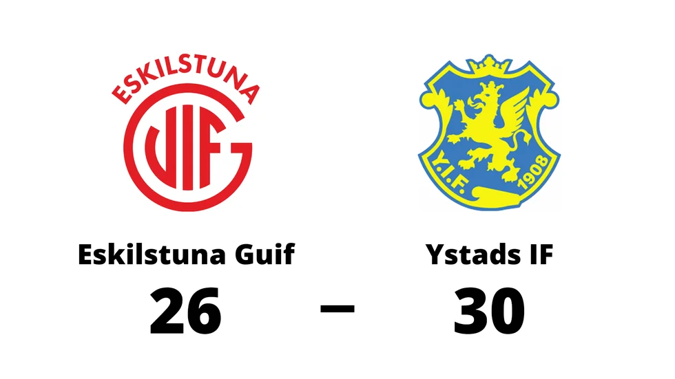 Eskilstuna Guif förlorade mot Ystads IF HF