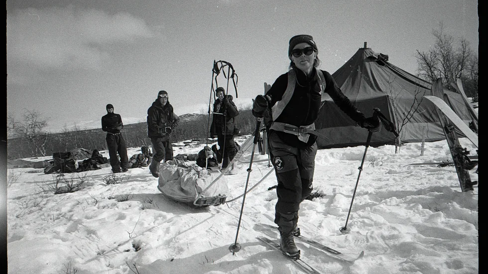 
The Bunch gör en skidexpedition till Áhkká i filmen.