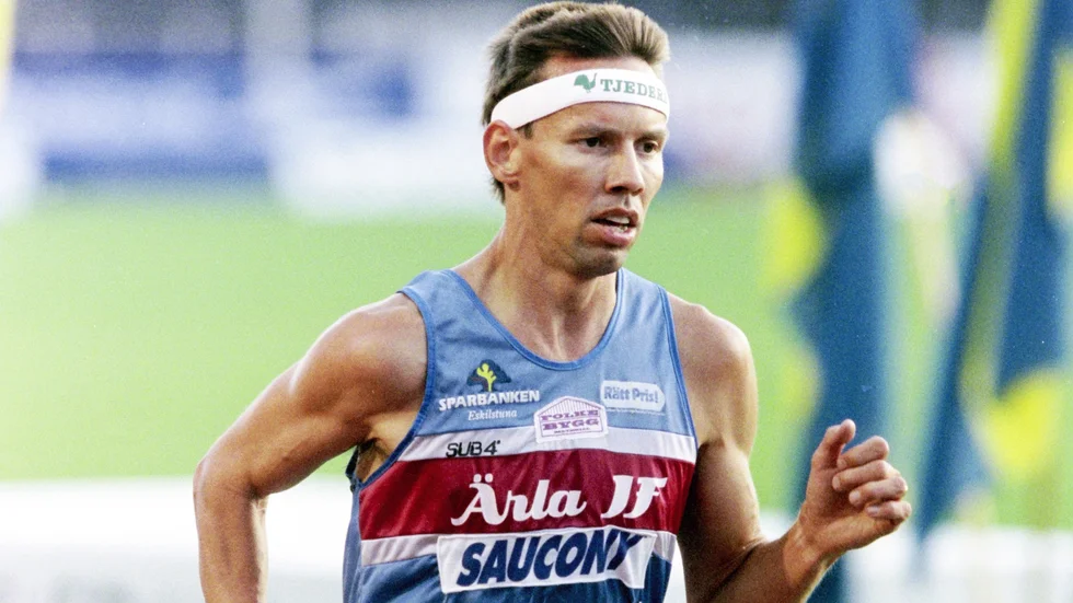 Bjarne Thysell under friidrotts-SM 1998.