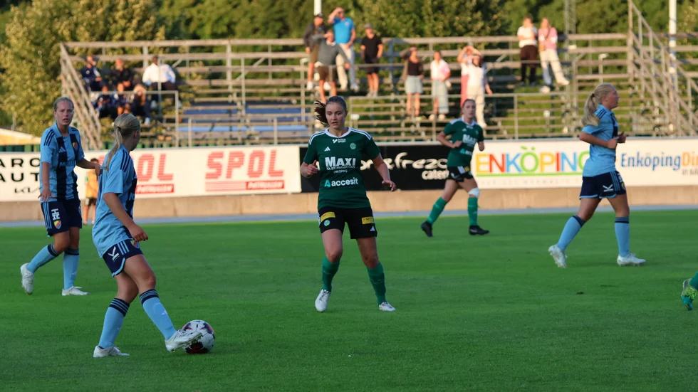 Maja Olsson gjorde ESK:s mål i matchen mot Djurgården. 