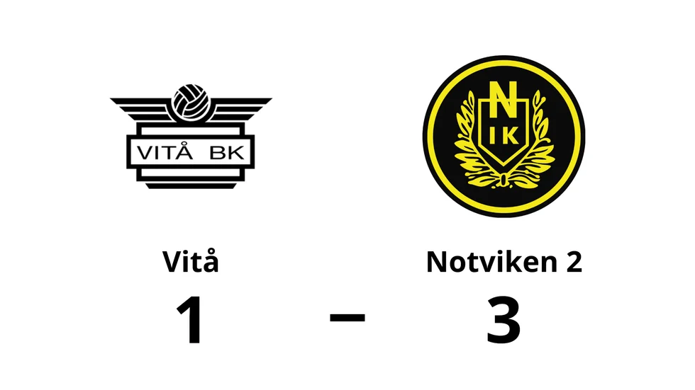 Vitå BK förlorade mot Notvikens IK 2