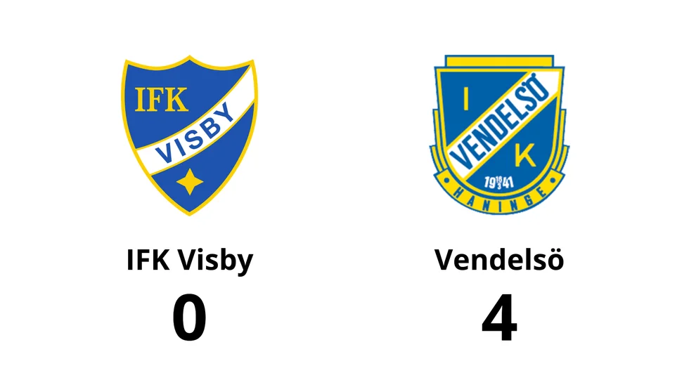 IFK Visby förlorade mot Vendelsö IK