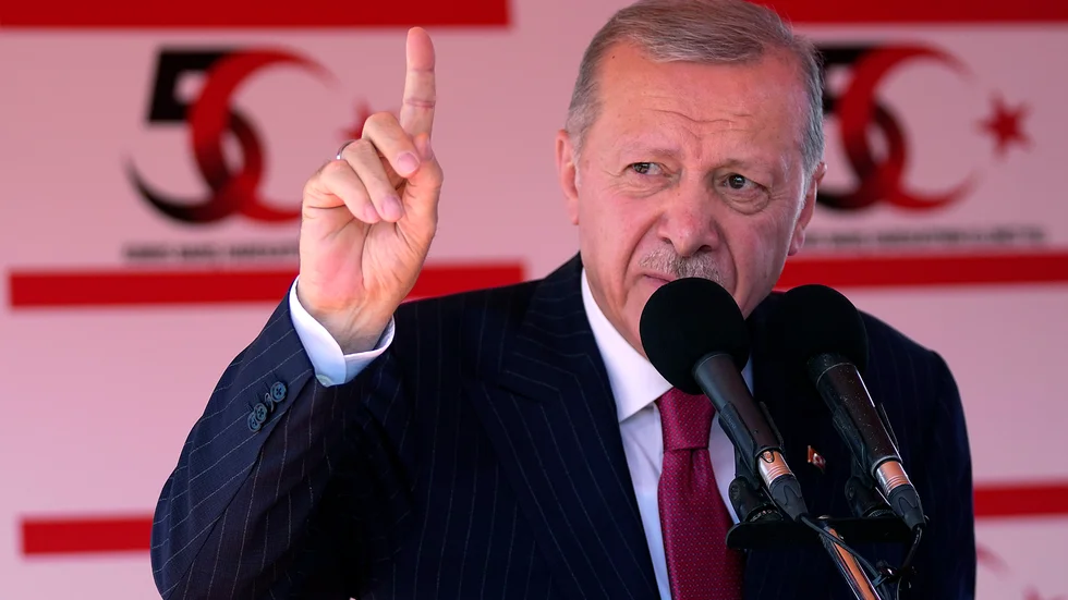 Turkiets president Recep Tayyip Erdogan har anklagat Israel för folkmord och hyllat Hamas. Arkivbild.