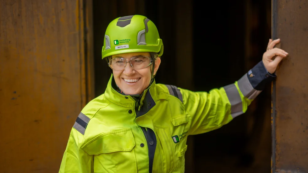 ”Vi ska bidra till vattenförsörjningen på Gotland samtidigt som vi arbetar med att ställa om cementtillverkningen i Slite”, säger Matilda Hoffstedt, fabrikschef.